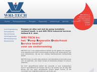 Website van Wri-Tech Industrial Services Holland B.v. 