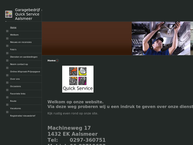 Website van Garagebedrijf Quick Service Aalsmeer 