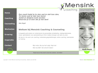 Website van Mensink Coaching & Counselling 