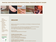 Website van Podologiepraktijk Margriet Raaijen 
