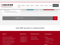 Website van Ingenium Communications B.v. 