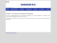 Website van Sasagar B.v. 