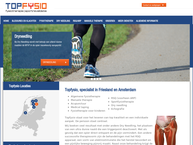 Website van Topfysio - Amsterdam 