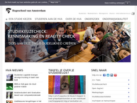 Hogeschool van Amsterdam Faculteit Gezondheid