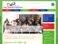 Website van Openbare Basisschool De Tweemaster 
