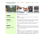 Website van Arend Consultants 