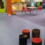 linoleum en naaldvilt school