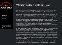 Website van Italiaans Restaurant Pizzeria Isola Bella 