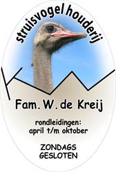 Struisvogelhouderij fam. W. de Kreij