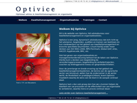 Website van Optivice 
