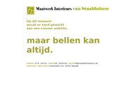 Maatwerk Interieurs van Staalduinen B.V. i.o.