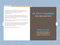Website van All About Hospitality 