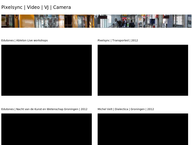 Website van VJ Pixelsync 