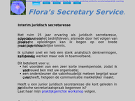 Website van Flora's Secretary Services 