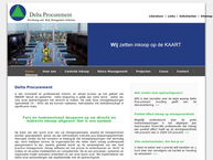 Website van Delta Procurement B.v. 