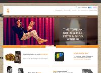 Website van Coöperatie Kaldi Koffie & Thee Maastricht UA 