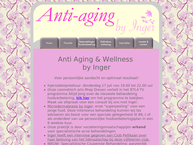 Website van Anti Aging & Wellness by Inger 