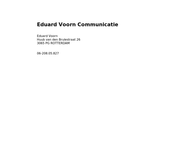 Eduard Voorn Communicatie