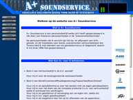 Website van A. + Soundservice 
