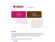 Website van Kwatta 