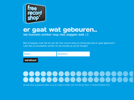 Website van Free Record Shop B.v. 