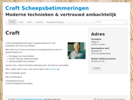 Website van Craft Scheepsbetimmeringen 