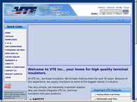 Website van VTE Europe, Terminal Insulators 