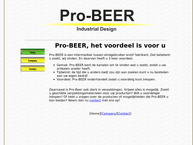 Website van Pro-Beer Industrial Design 