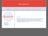 Website van Ab-Solute B.v. 