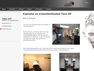 Website van Kapsalon en schoonheidssalon Face-off 