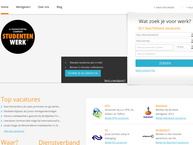 Website van StudentenWerk Breda 