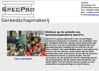 Website van Specpro 