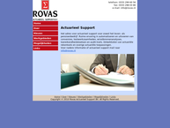 Website van Rovas Actuarieel Support B.v. 