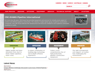 Website van Crc-Evans B.v. 