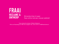 Website van Fraai reclame & ontwerp 