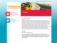 Website van Visser Transport B.v. 