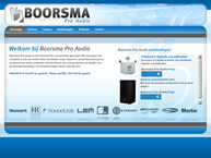 Website van Boorsma Pro-audio 
