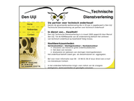 Website van Den Uijl (Technische) Dienstverlening 