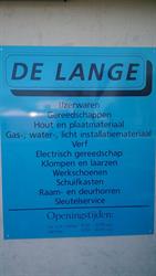 De Lange IJzerwaren- Gereedschappen-DHZ