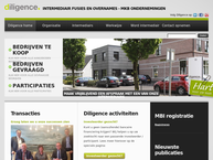 Website van Diligence - Veenendaal 