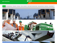 Website van Bam Infratechniek Noordoost B.v. 
