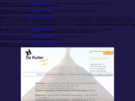 Website van De Ruiter Diervoeders en Voliérebouw 