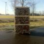 Ovengedroogd gestapeld pallet