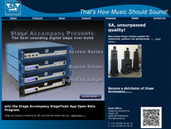 Website van Stage Accompany B.V. 