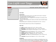 Website van Een Liefde voor Tango 