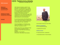 Website van Hdg Telekommunikatie B.v. 