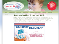 Website van Speciaal Bakkerij Van der Grijn B.v. 