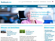 Website van Umc St Radboud Onderzoek Orthopedie B.v. 