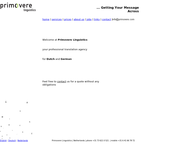 Website van Primovere Linguistics 