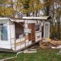 Stacaravan slopen in Vogenee.Belgie